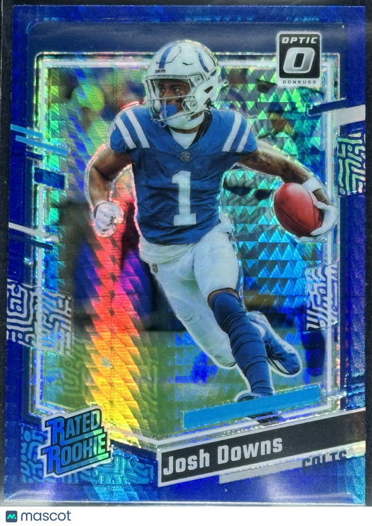 Josh Downs 2023 Donruss Optic Blue Hyper #No. 248