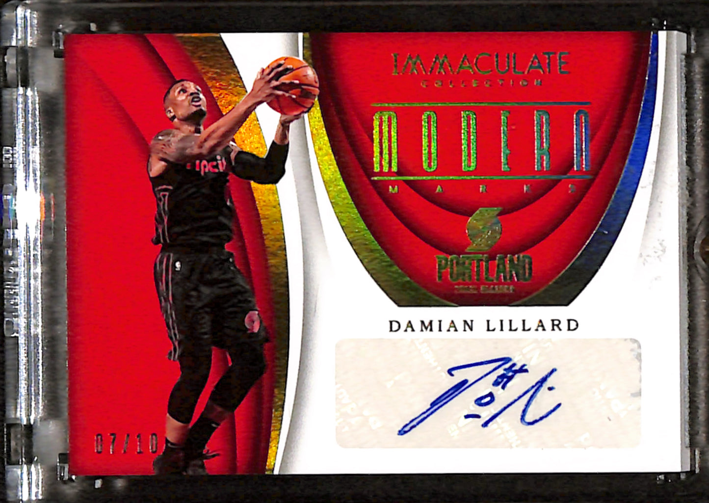 2017-2018 Immaculate Damian Lillard Modern Marks Gold /10 #MK-DLL