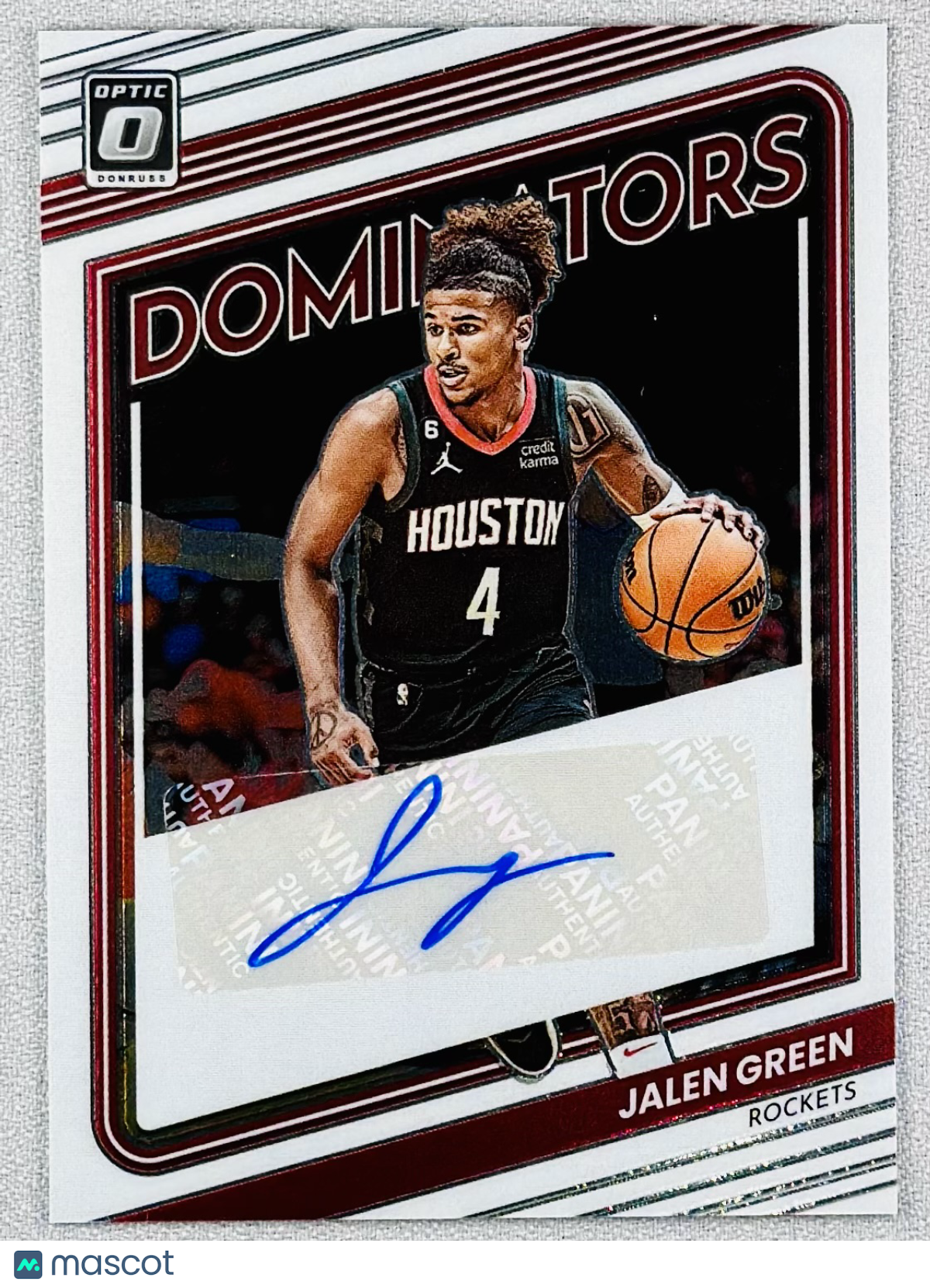 2022 Panini Donruss Optic Jalen Green Dominators Signatures /99 #DSJGR