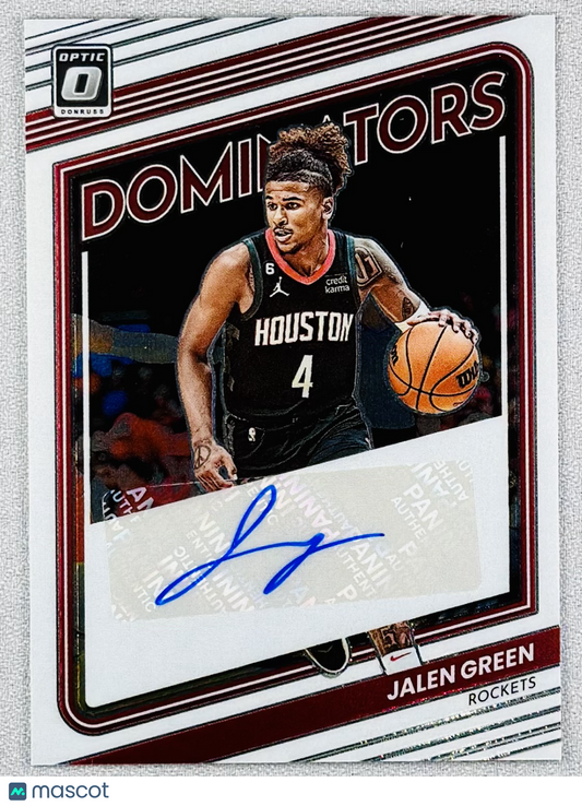 2022 Panini Donruss Optic Jalen Green Dominators Signatures /99 #DSJGR