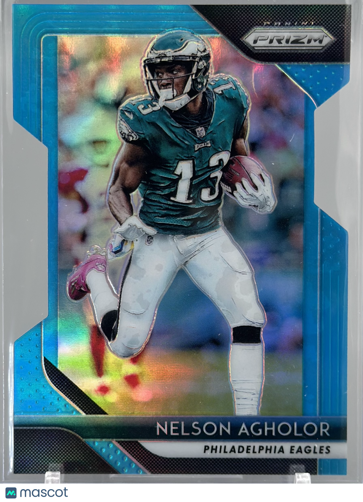 Nelson Agholor 2018 Panini Prizm Light Blue Die-Cut /199 #42