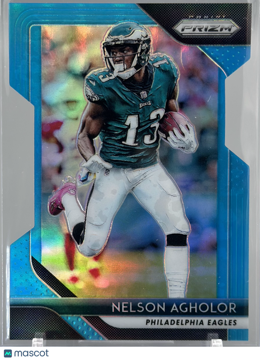 Nelson Agholor 2018 Panini Prizm Light Blue Die-Cut /199 #42