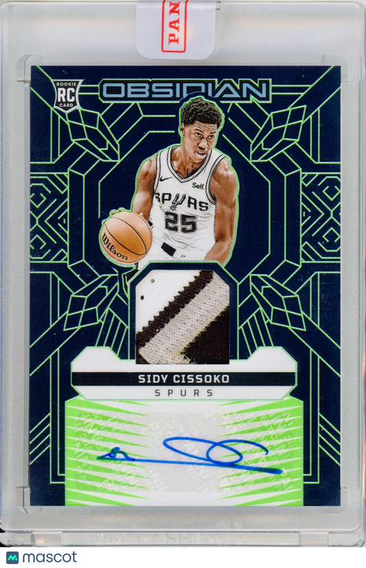2023 Panini Obsidian Sidy Cissoko Rookie Jersey Ink Green /25 #RJI-CIS