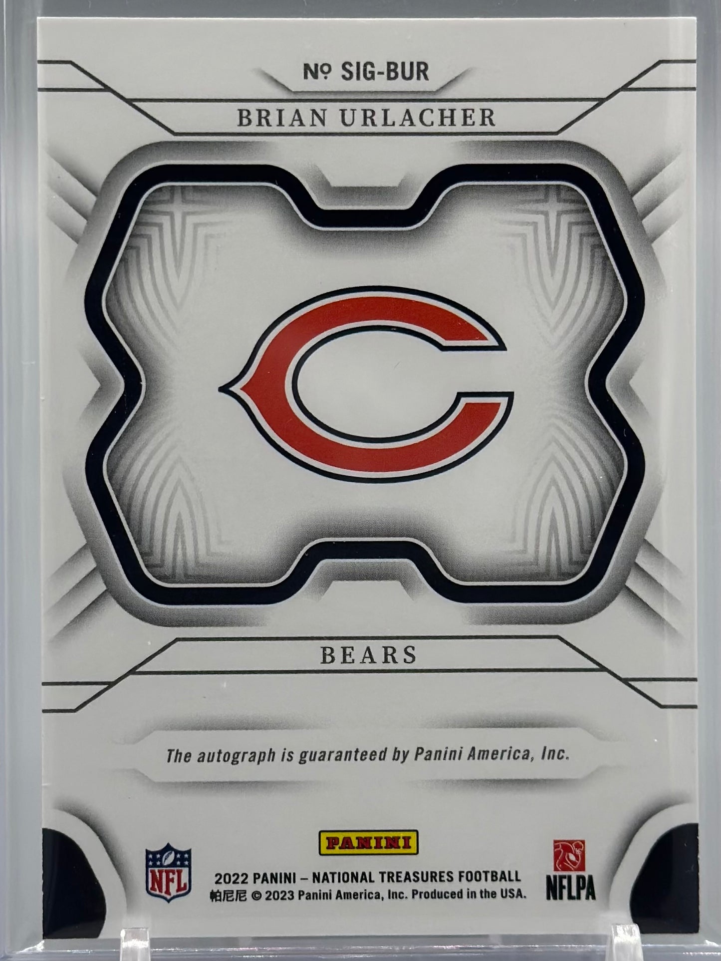 Brian Urlacher 2022 Panini National Treasures Team Signatures /99 #SIG-BUR