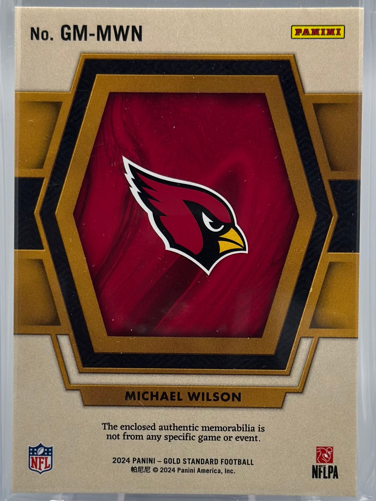 Michael Wilson 2024 Panini Gold Standard Gold Mine /49 #GM-MWN