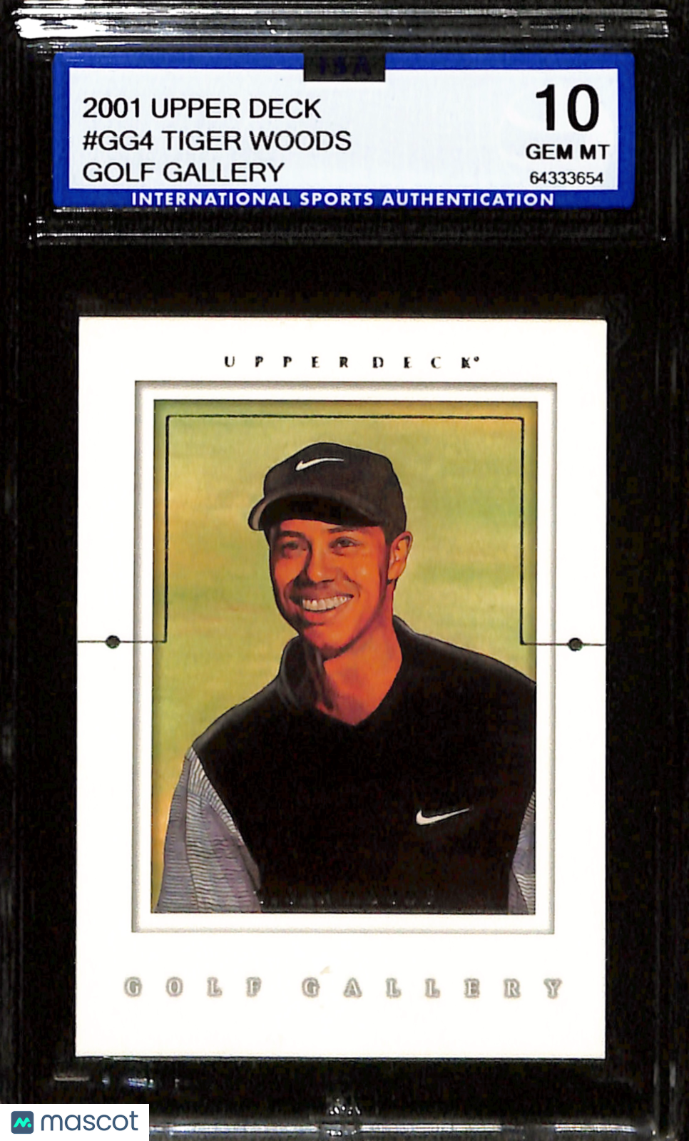 Tiger Woods 2001-02 Upper Deck Golf Gallery #GG4 ISA 10