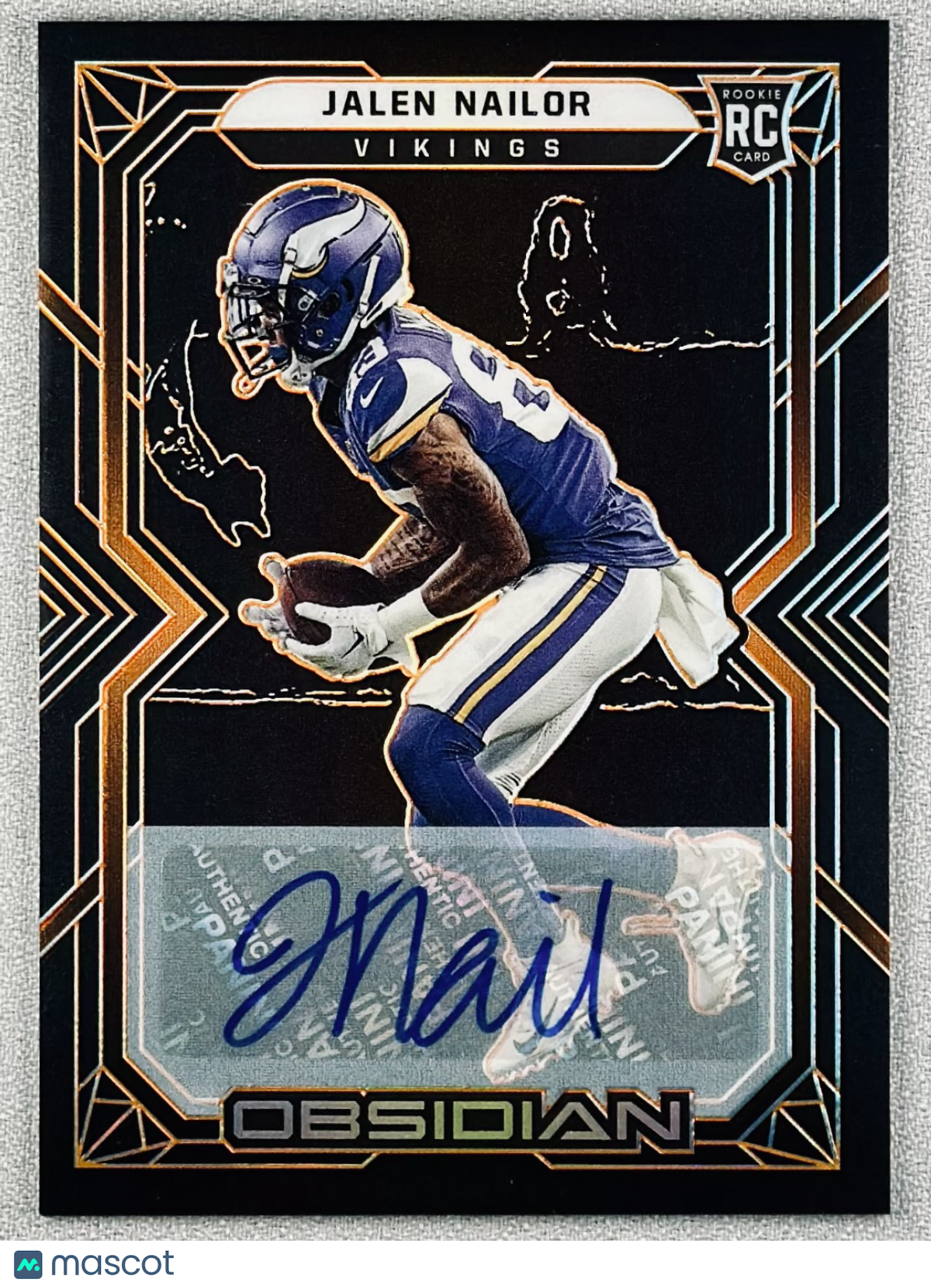 2022 Panini Obsidian Jalen Nailor Rookie Auto Orange /99 #169 RC