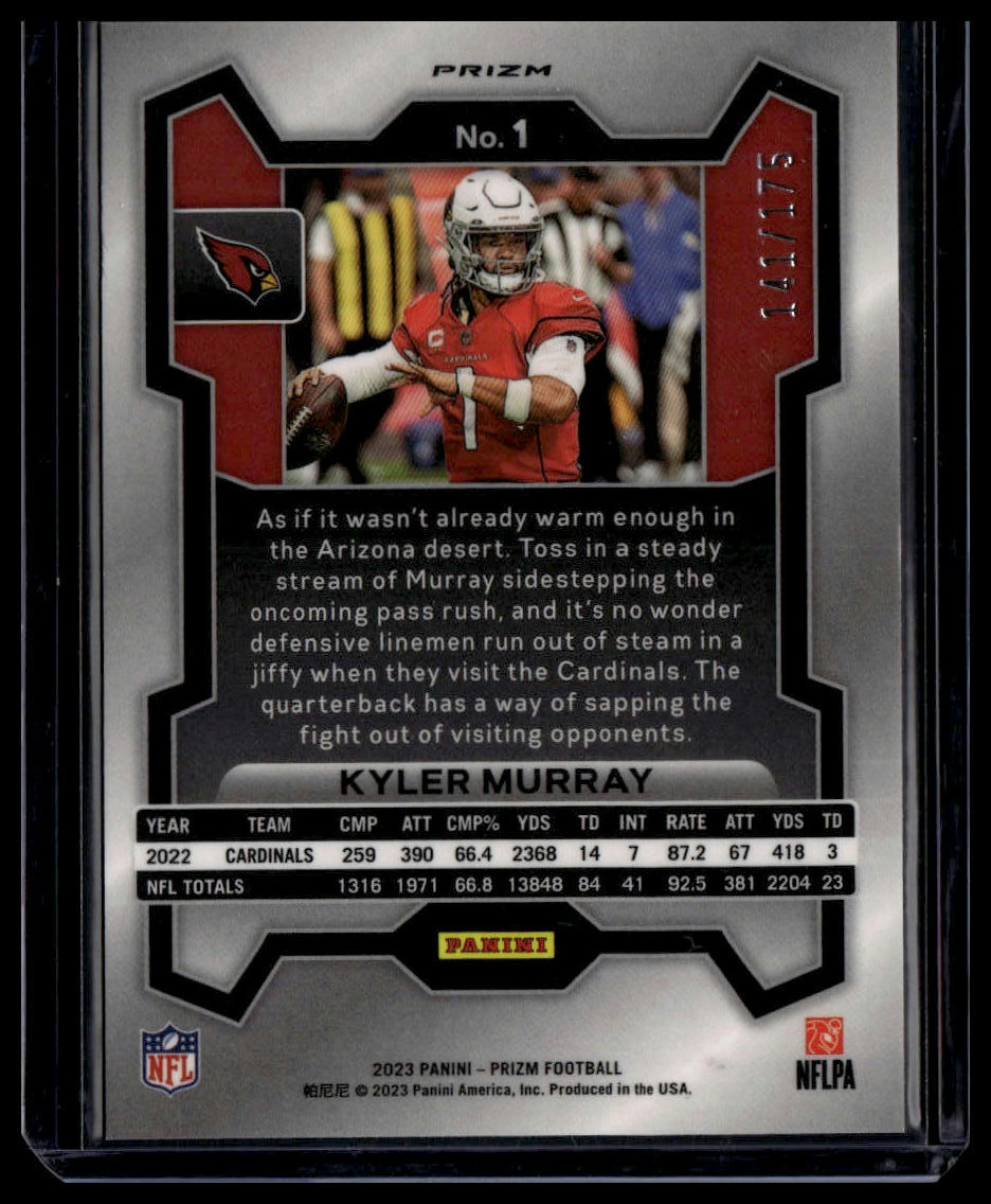 Kyler Murray 2023 Panini Prizm Hyper /175 #1