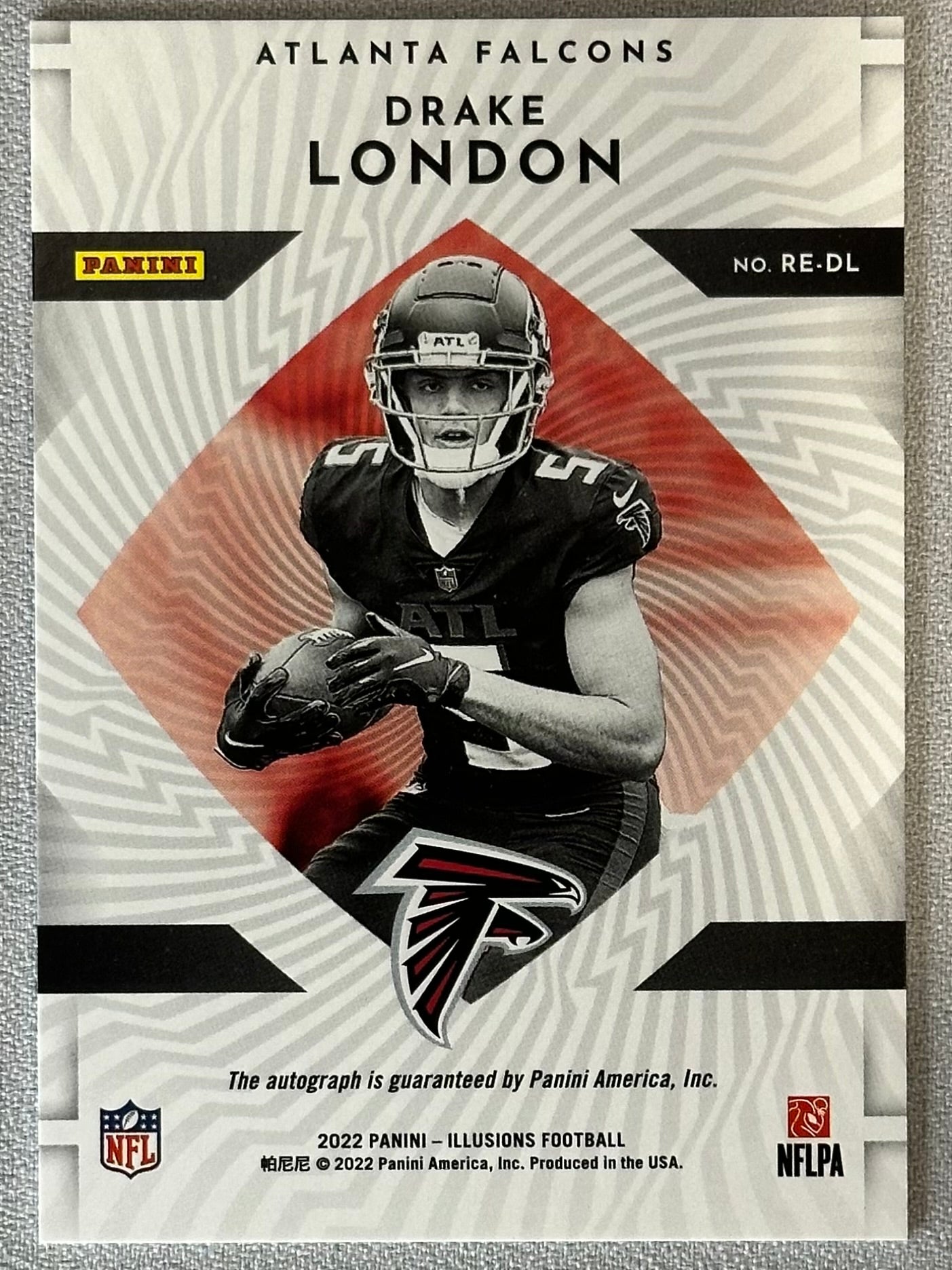 2022 Panini Illusions Drake London Rookie Endorsements Auto /199 #REDL RC