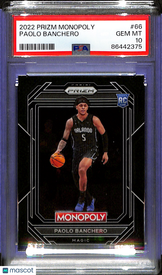 2022-23 Prizm Monopoly Paolo Banchero #66 PSA 10