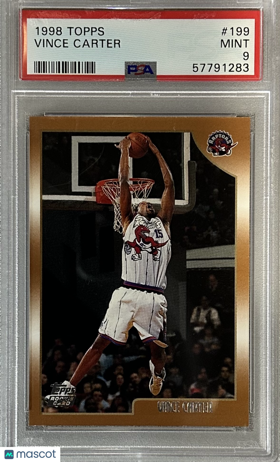 1998 Topps Vince Carter #199 RC PSA 9