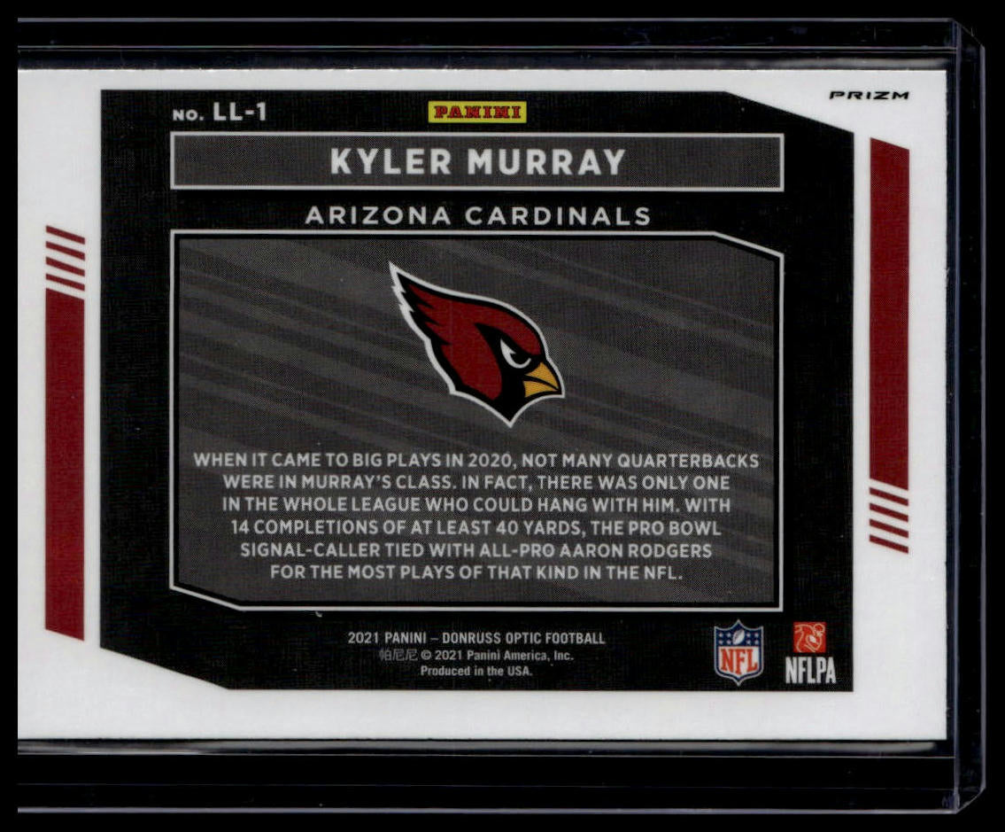 Kyler Murray 2021 Panini Donruss Optic Legendary Logos #LL-1