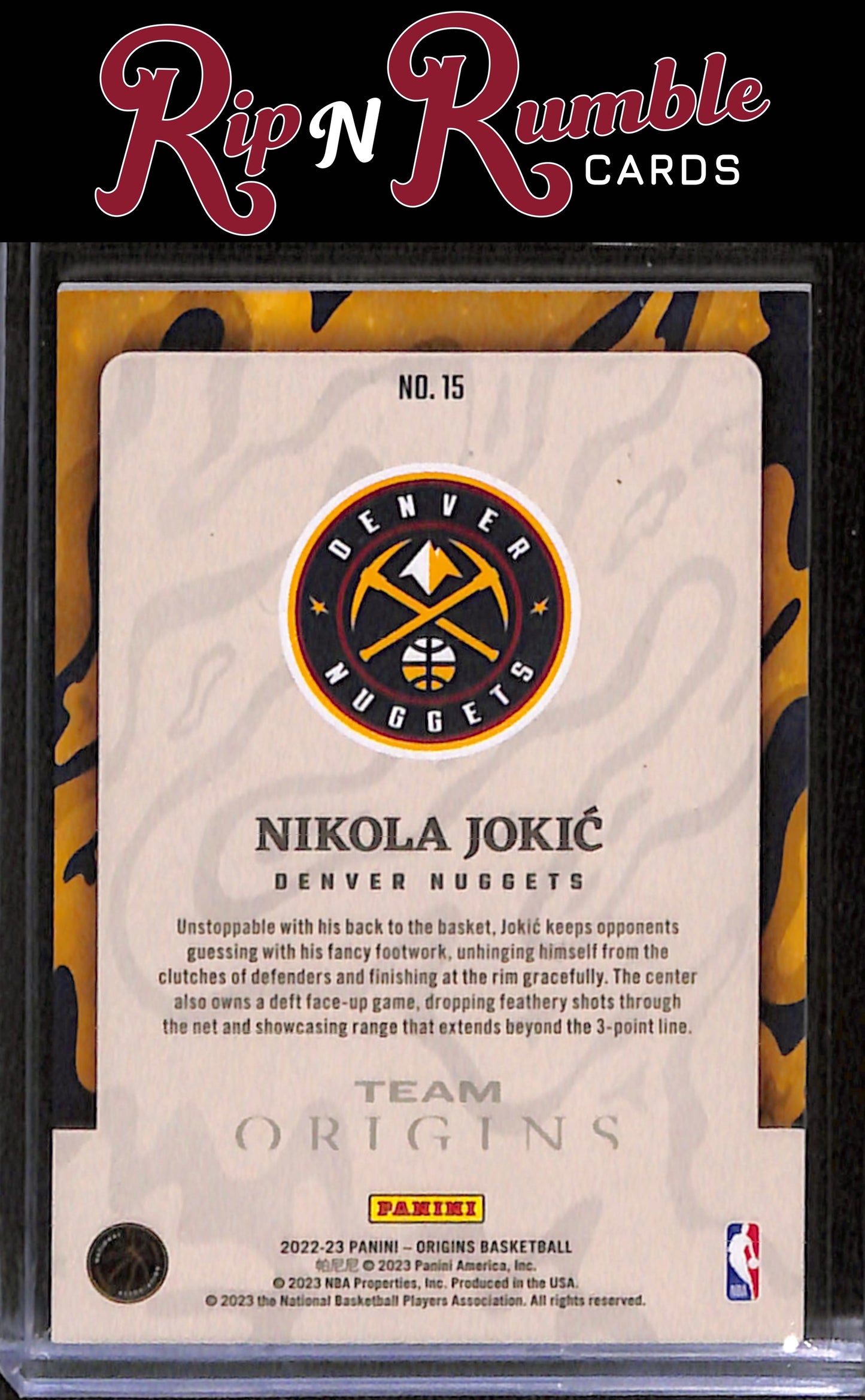 2022-23 Origins Nikola Jokic Team Origins #15