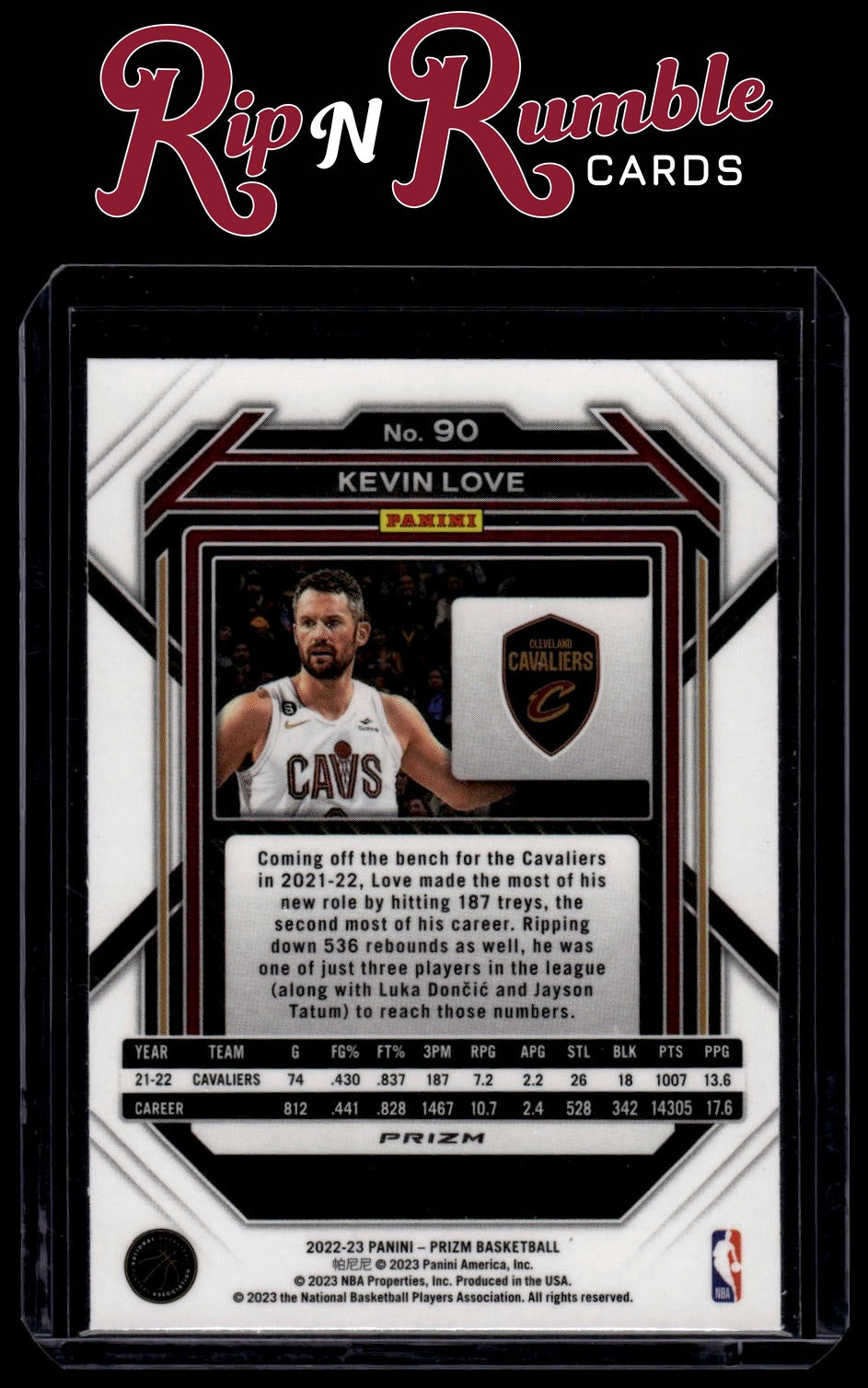 2022-23 Prizm Kevin Love Silver #90