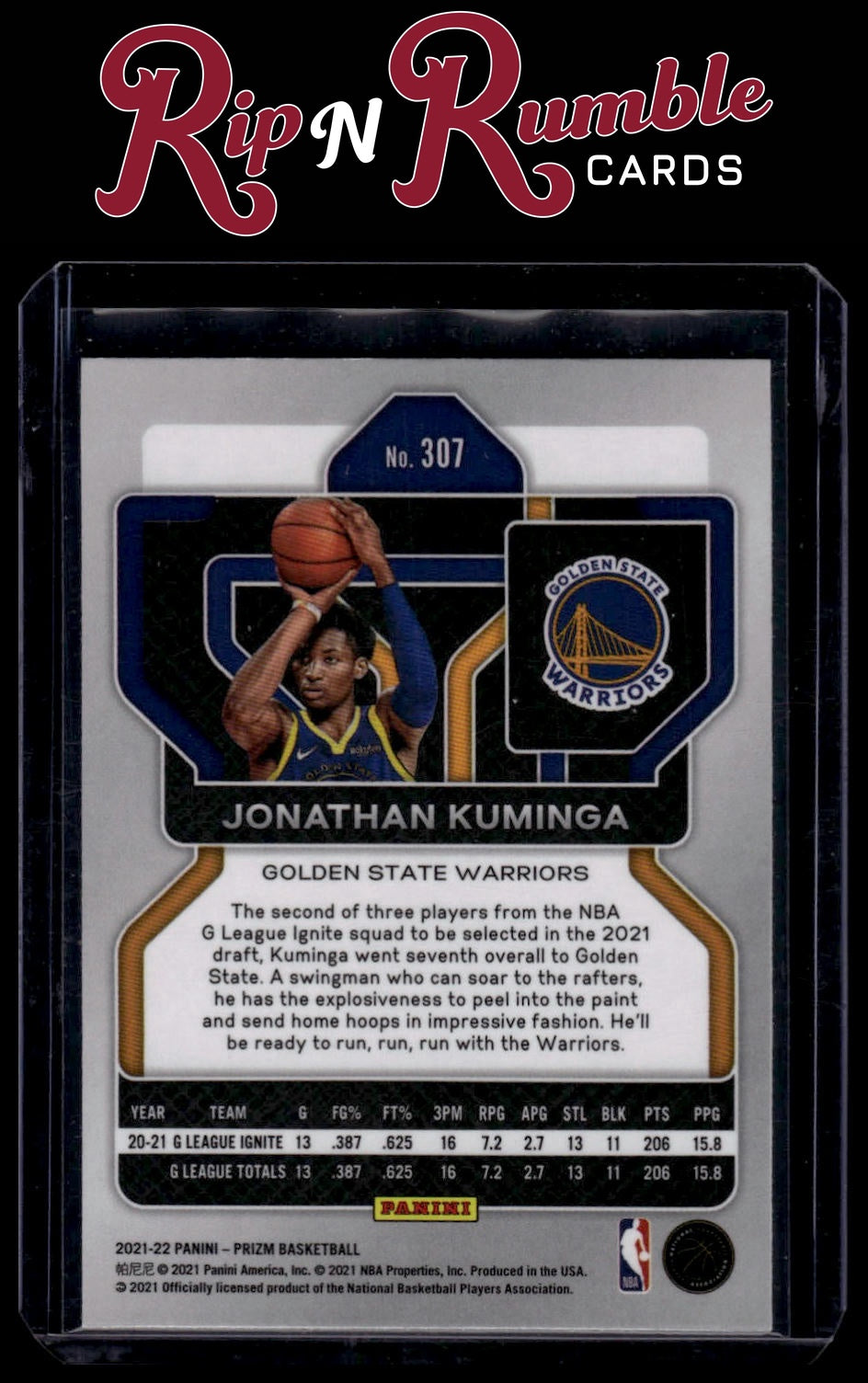 2021-22 Prizm Jonathan Kuminga #307