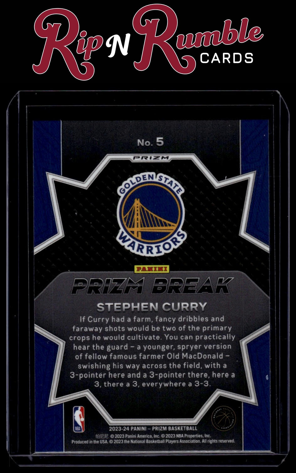 2023-24 Prizm Stephen Curry Prizm Break Silver #5