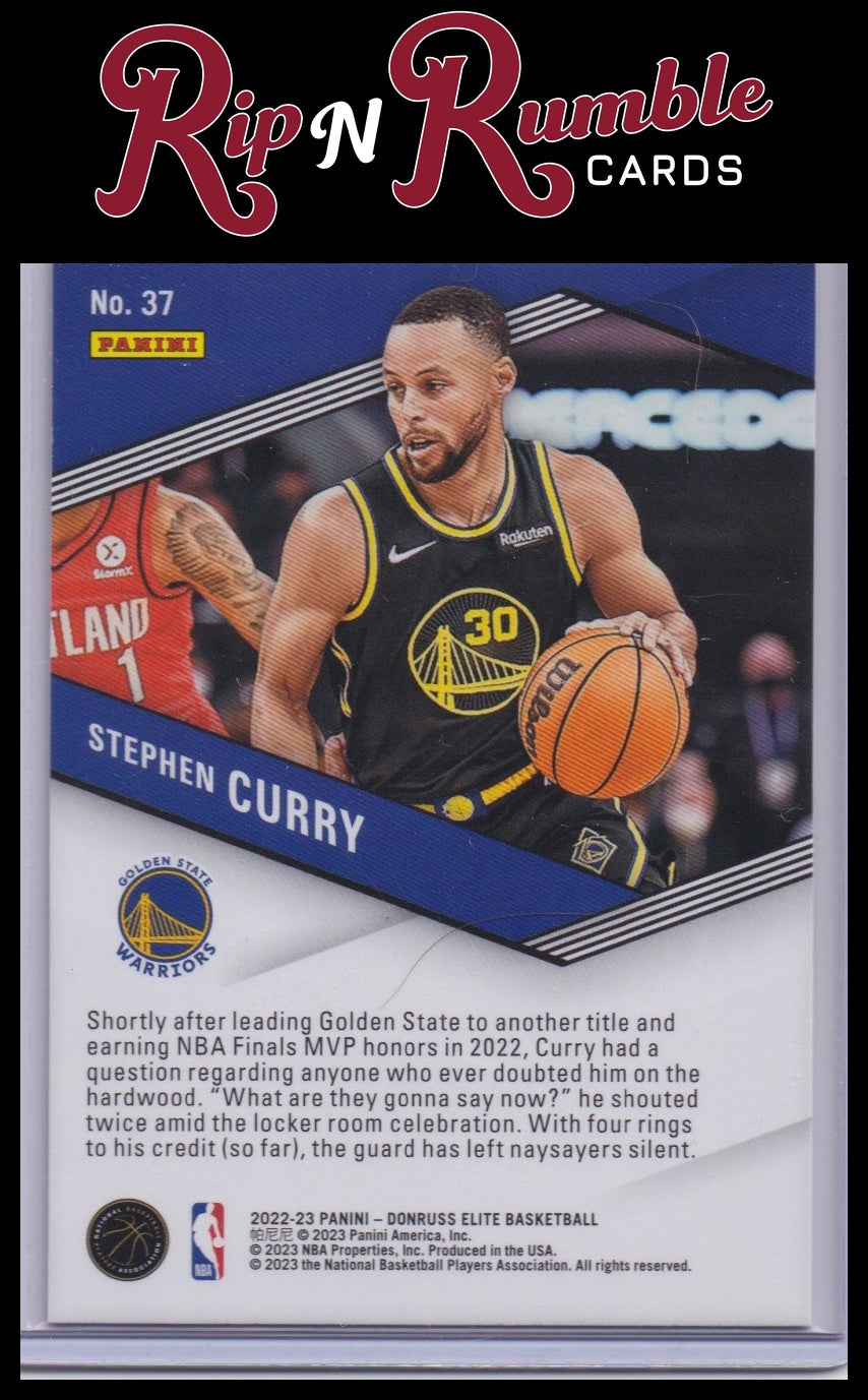 2022-23 Donruss Elite Stephen Curry Spellbound #37