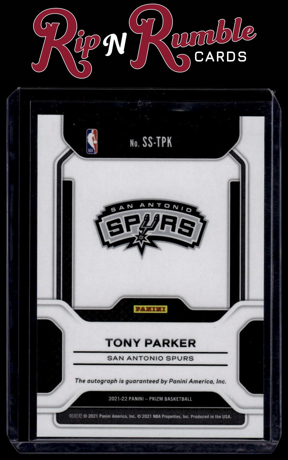 2021-22 Prizm Tony Parker Sensational Signatures #SS-TPK