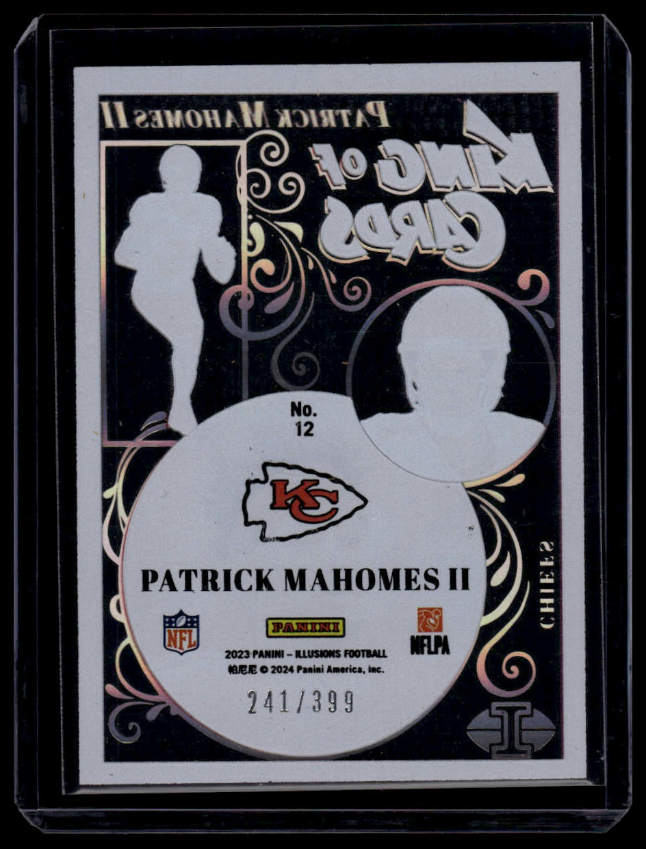 Patrick Mahomes II 2023 Panini Illusions King of Cards Pink /399 #12