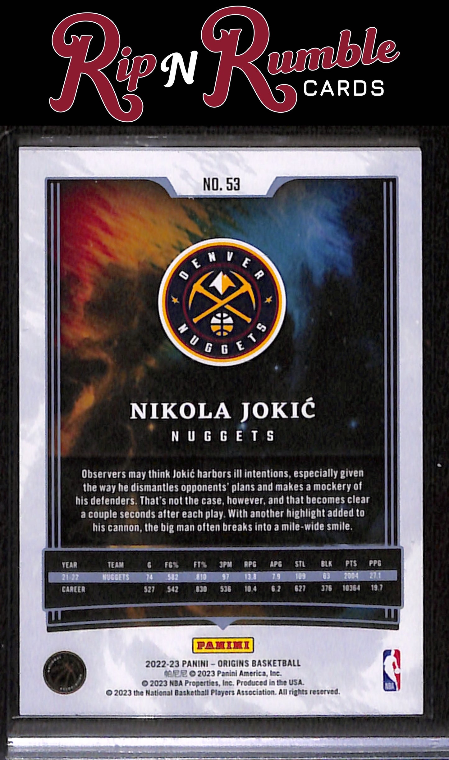 2022-23 Origins Nikola Jokic #53