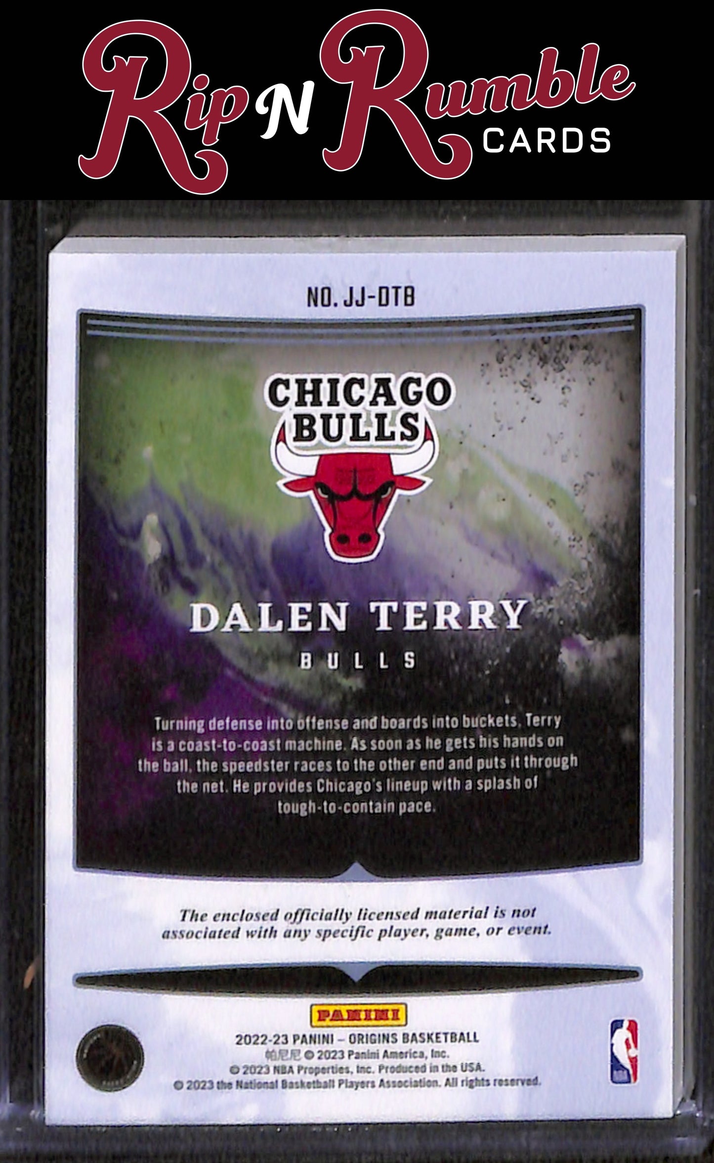 2022-23 Origins Dalen Terry Rookie Jumbo Jerseys #JJ-DTB