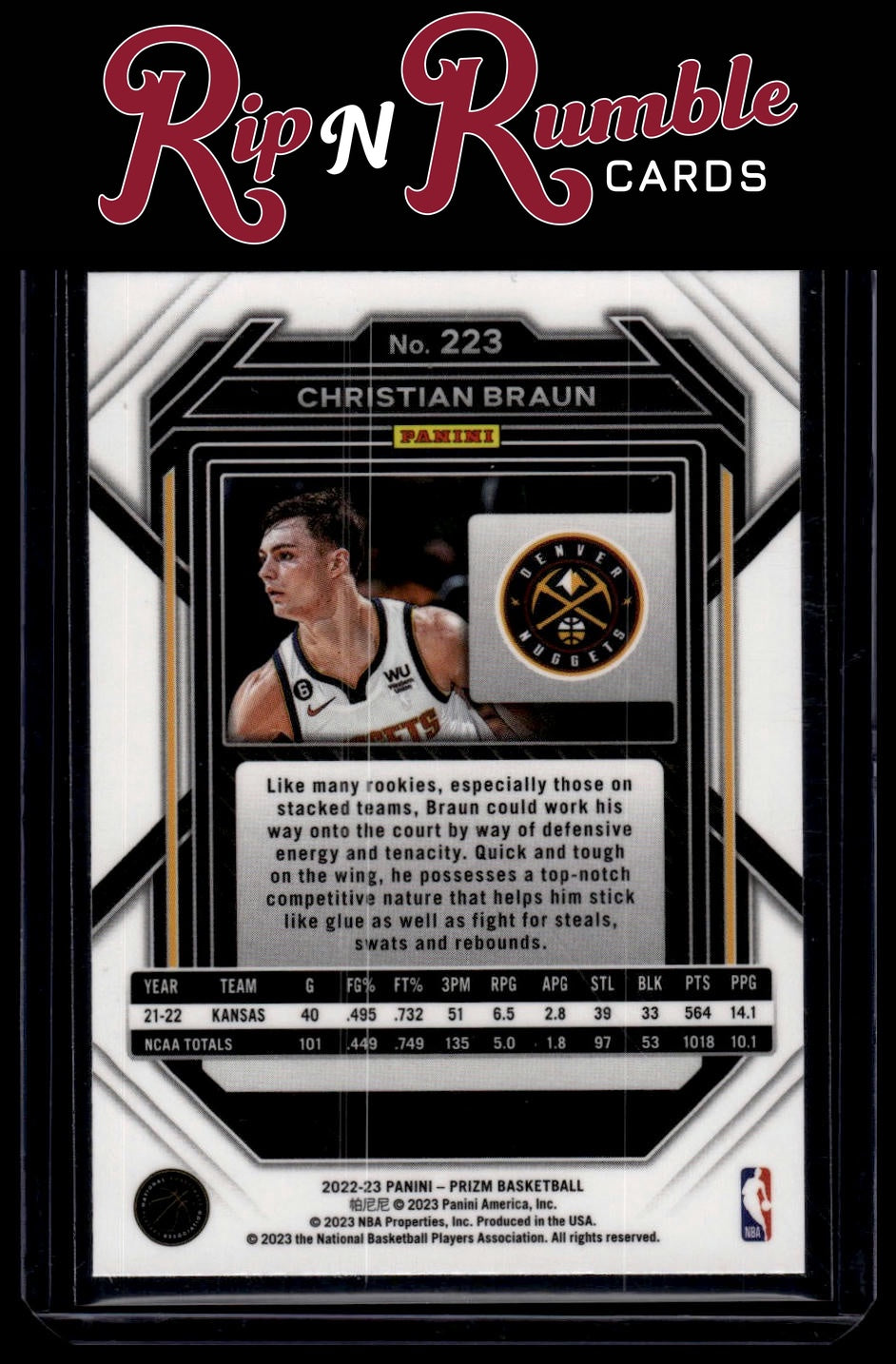 2022-23 Prizm Christian Braun #223