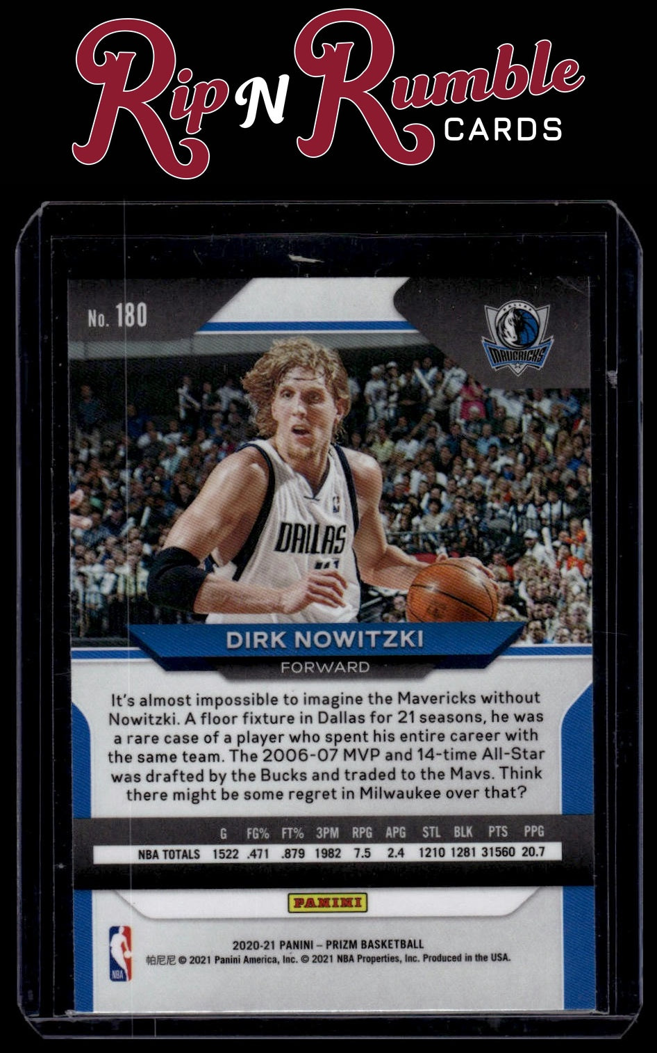 2020-21 Prizm Dirk Nowitzki #180