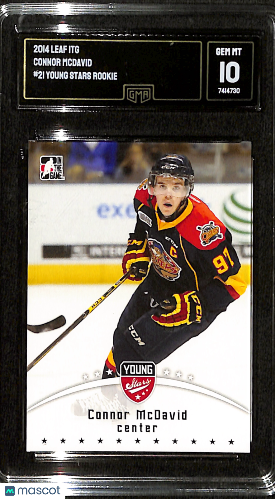 2014-15 Leaf ITG CHL Top Prospects Connor McDavid Young Stars Rookie GMA 10