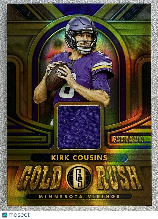 2023 Panini Gold Standard Kirk Cousins Gold Rush /299 #GR-KC