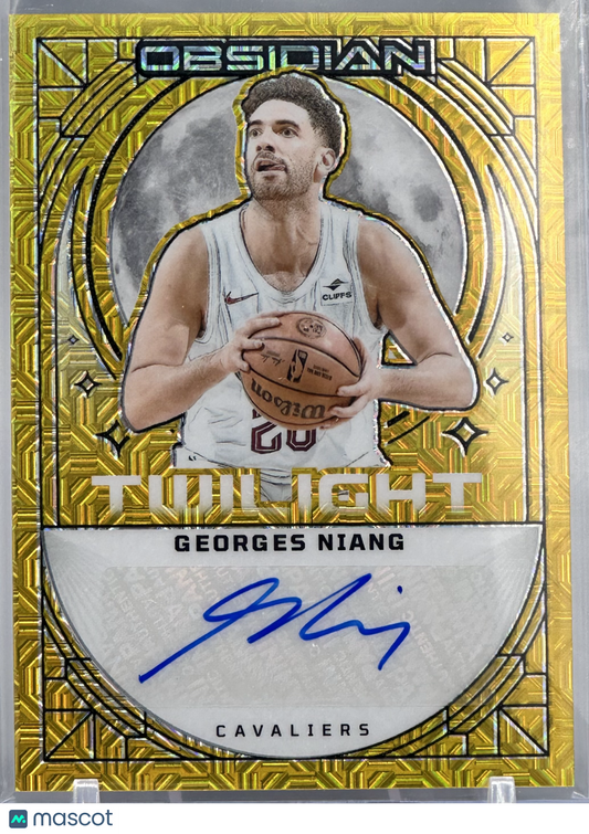 Georges Niang 2023 Panini Obsidian Twilight Signatures Gold Flood /10 #TS-NIA