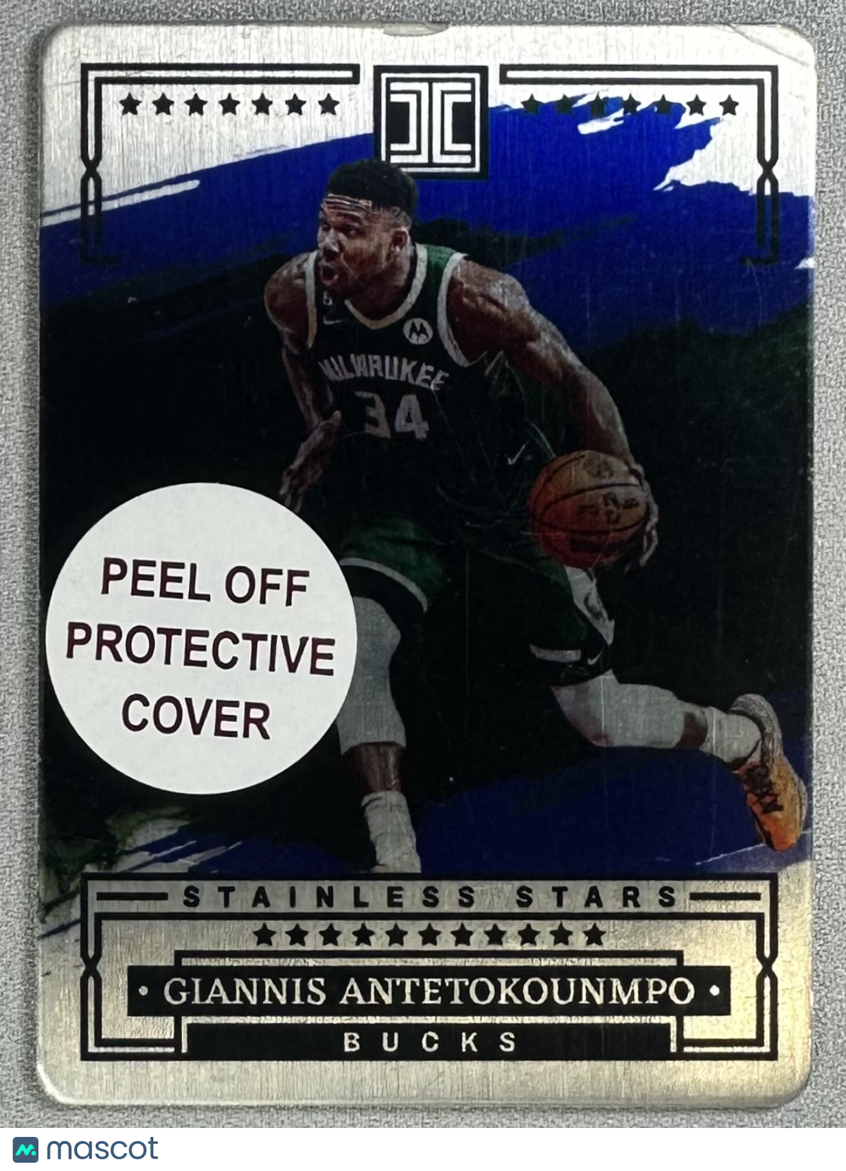 2022 Panini Impeccable Giannis Antetokounmpo Stainless Stars Blue /75 #8