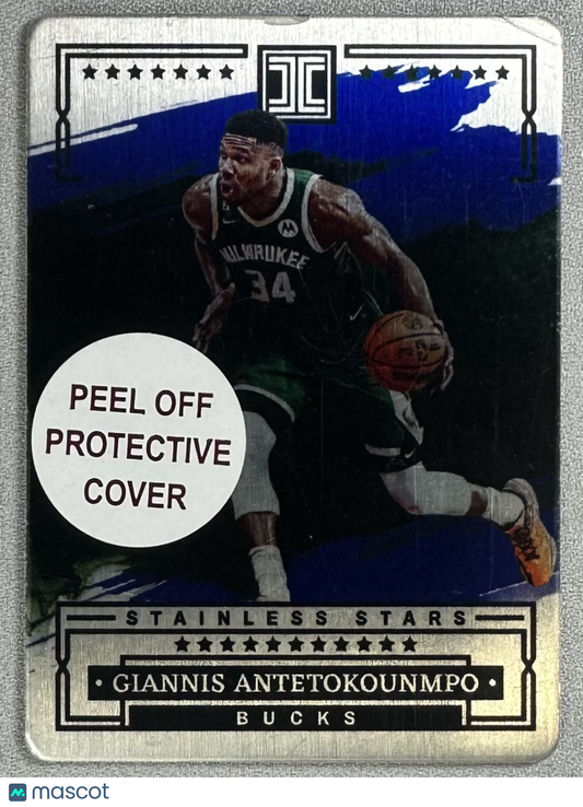 2022 Panini Impeccable Giannis Antetokounmpo Stainless Stars Blue /75 #8