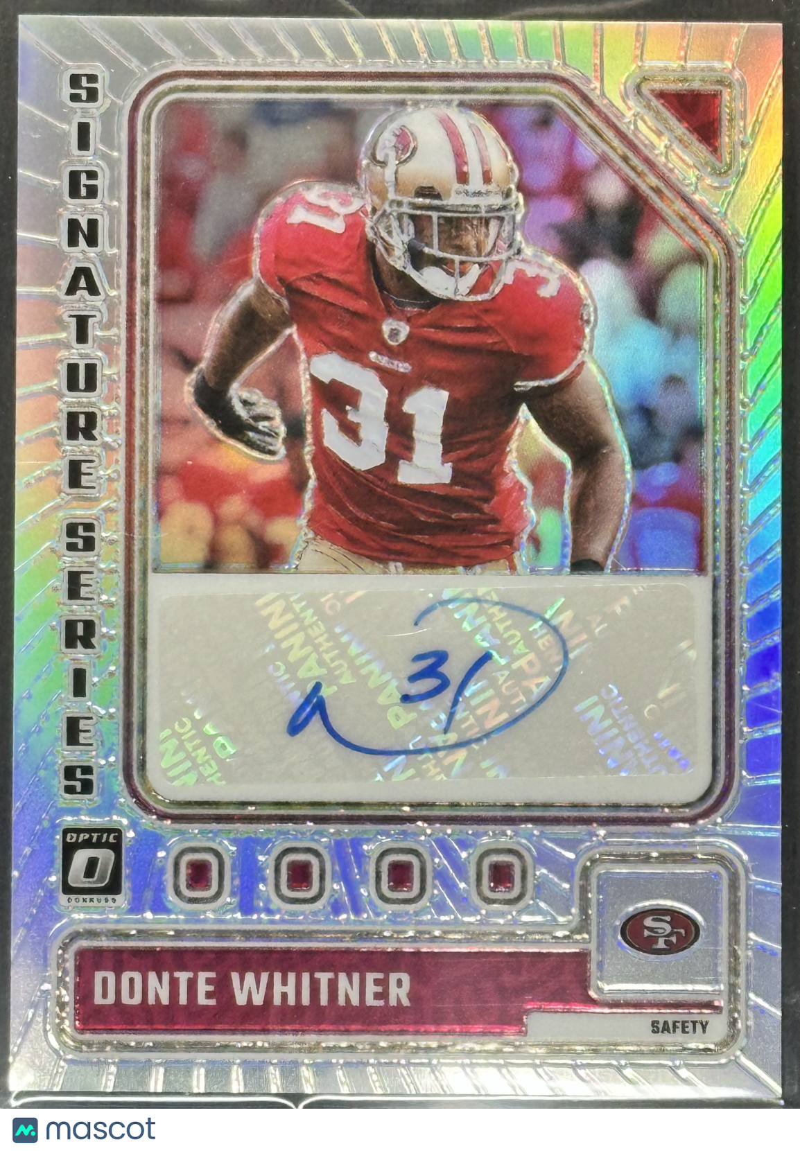 Donte Whitner 2023 Panini Donruss Optic Signature Series Silver #SS-DW