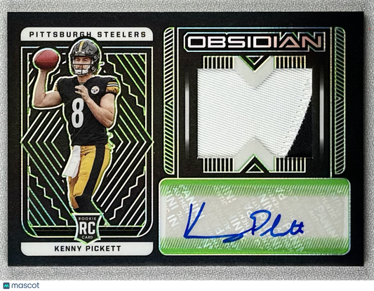 2022 Panini Obsidian Kenny Pickett RPA Green /50 #211 RC