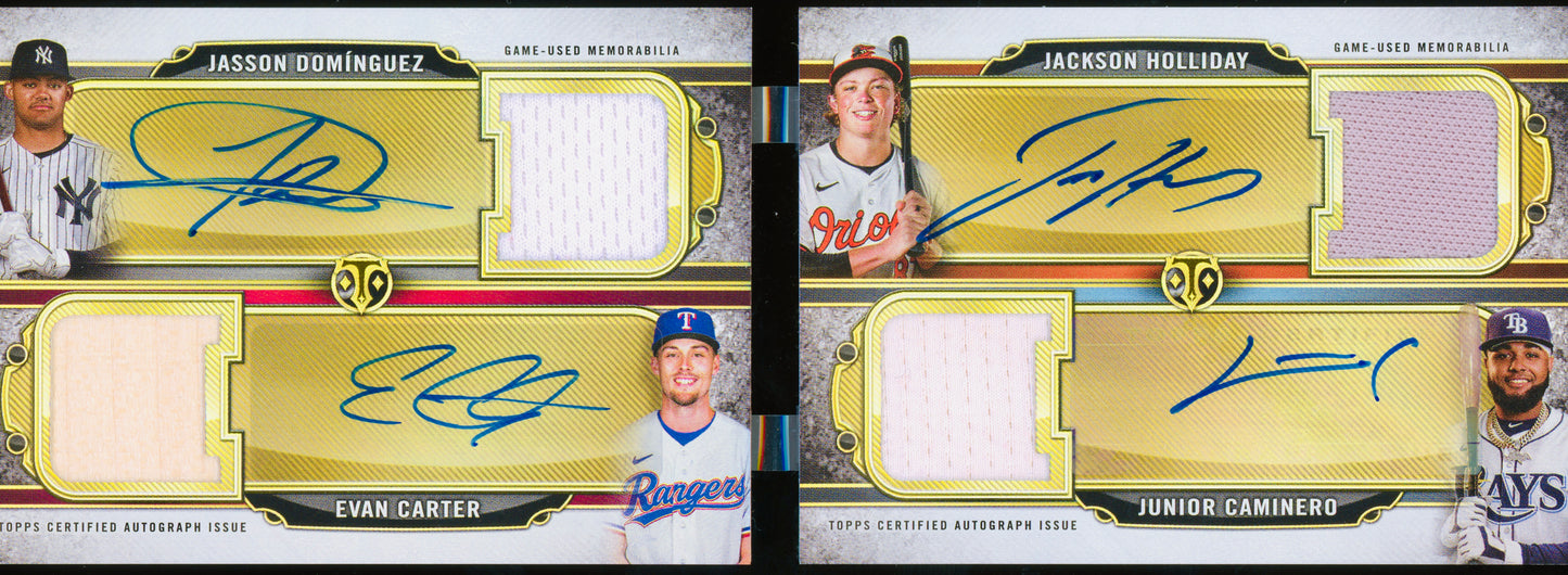 2024 Topps Triple Threads Elly De La Cruz & More Deca Auto Relic Booklet /10
