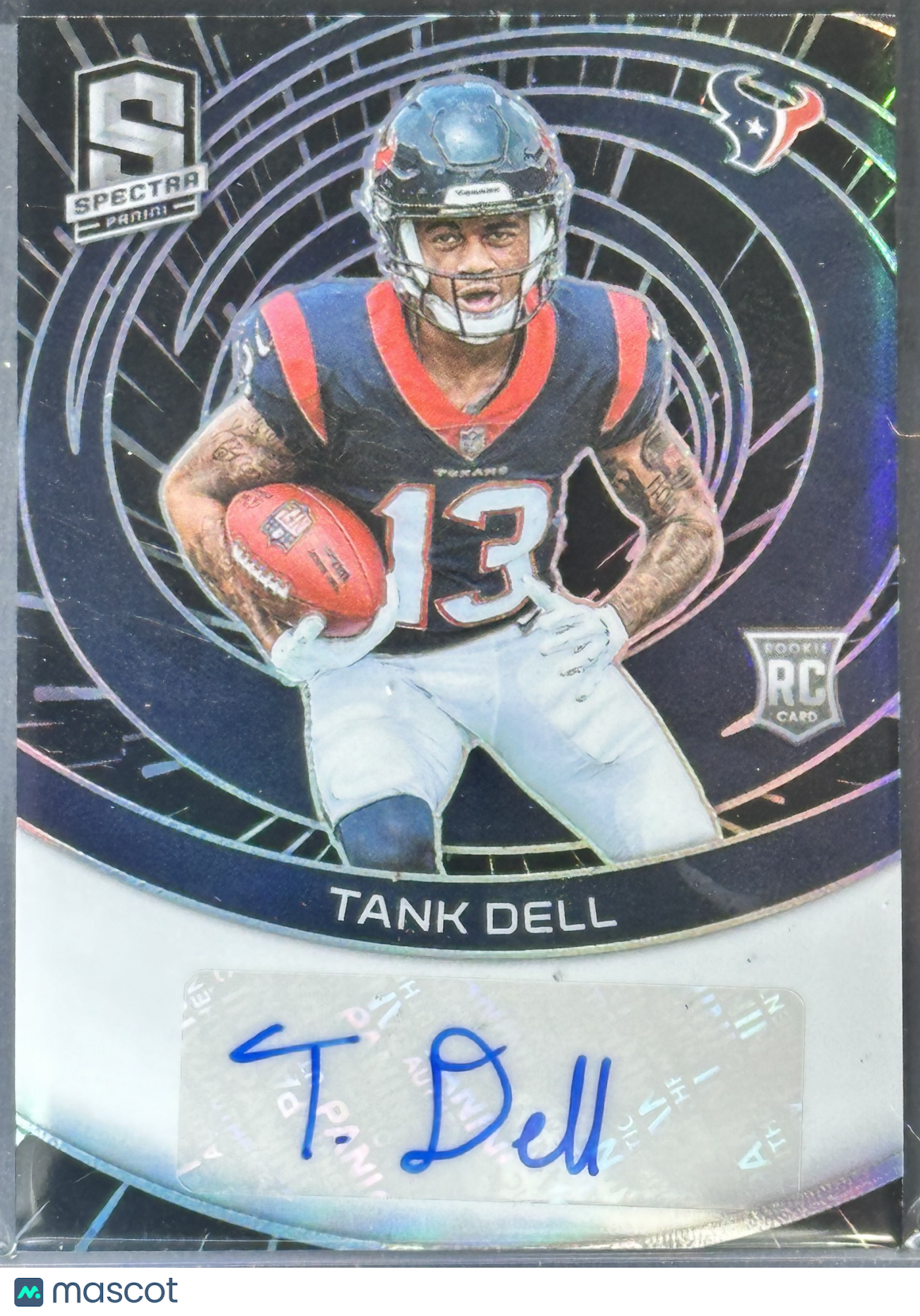 Tank Dell 2023 Panini Spectra Rookie Autos Hyper /60 #RAU-NTD