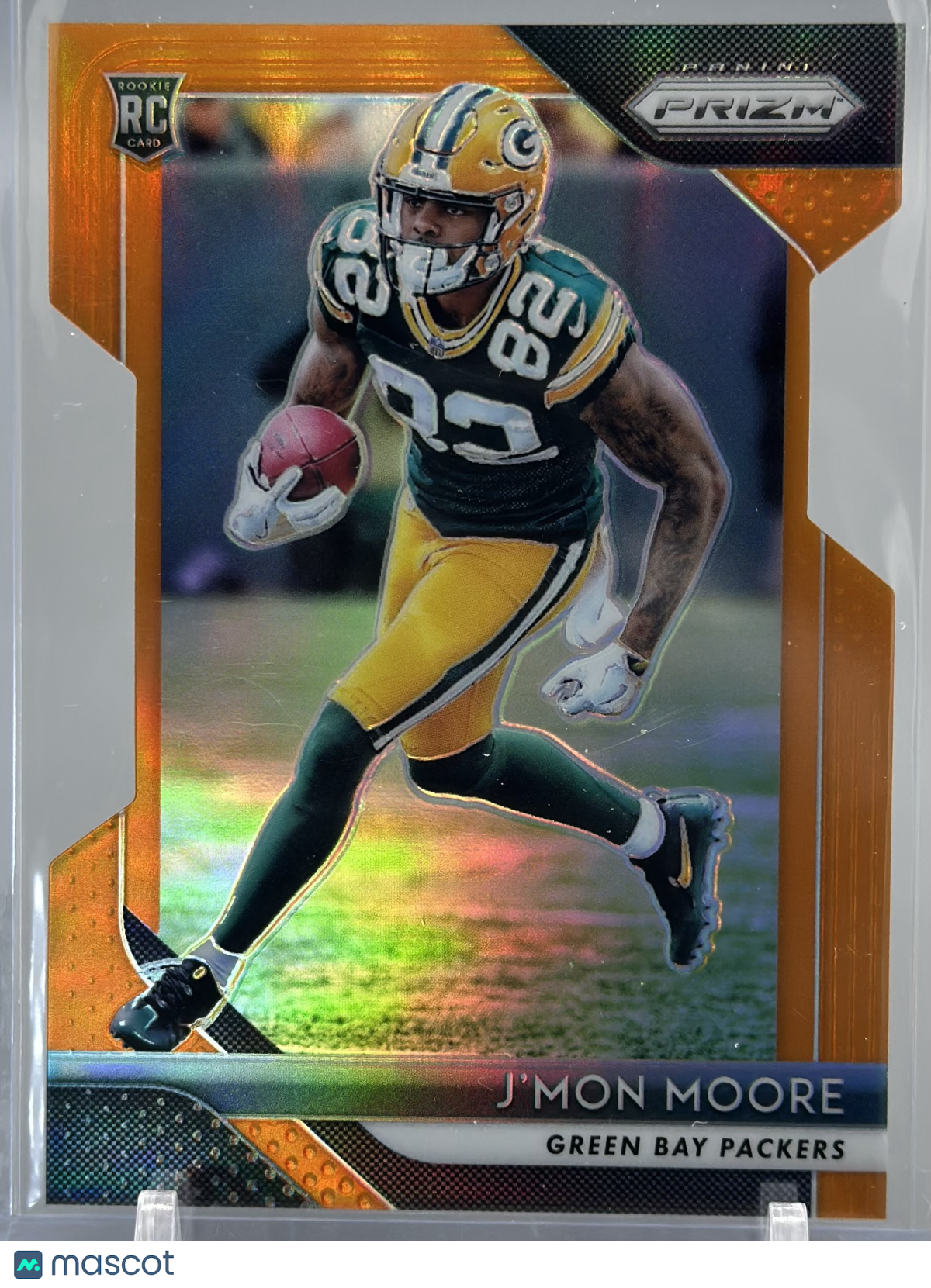 J'Mon Moore 2018 Panini Prizm Orange Die-Cut /249 #236 RC