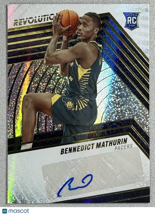 2022 Panini Revolution Bennedict Mathurin Rookie Auto #RA-BNM RC