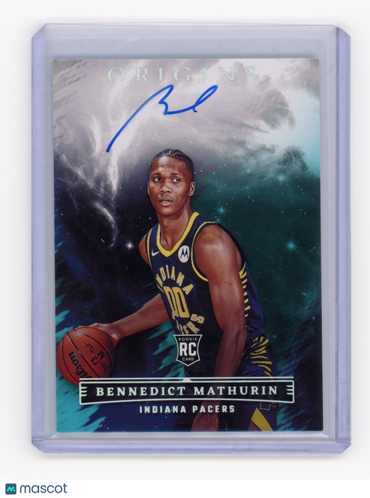 2022 Panini Origins Bennedict Mathurin Rookie Autographs Turquoise RC #RA-BMN