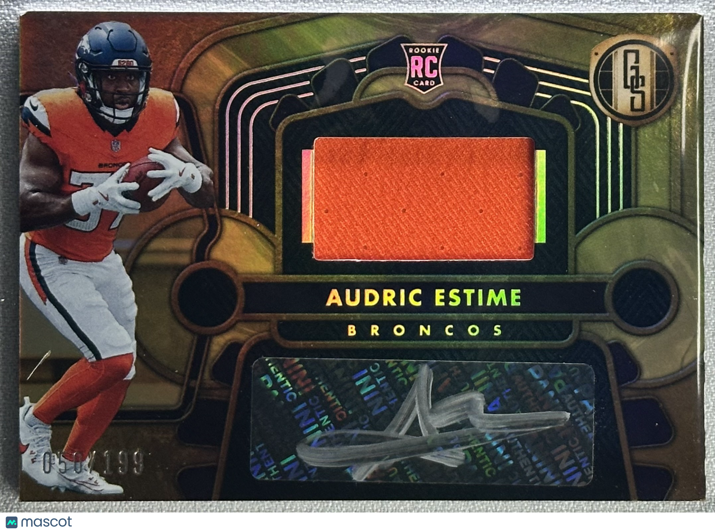 Audric Estime 2024 Panini Gold Standard RPA /199 #220 RC