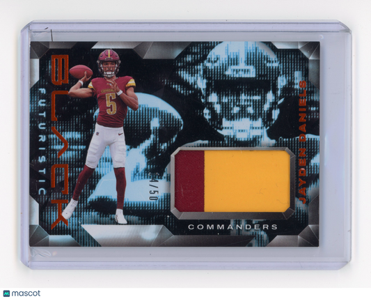 2024 Panini Black Jayden Daniels Futuristic Citrine 4/50 #FJDS