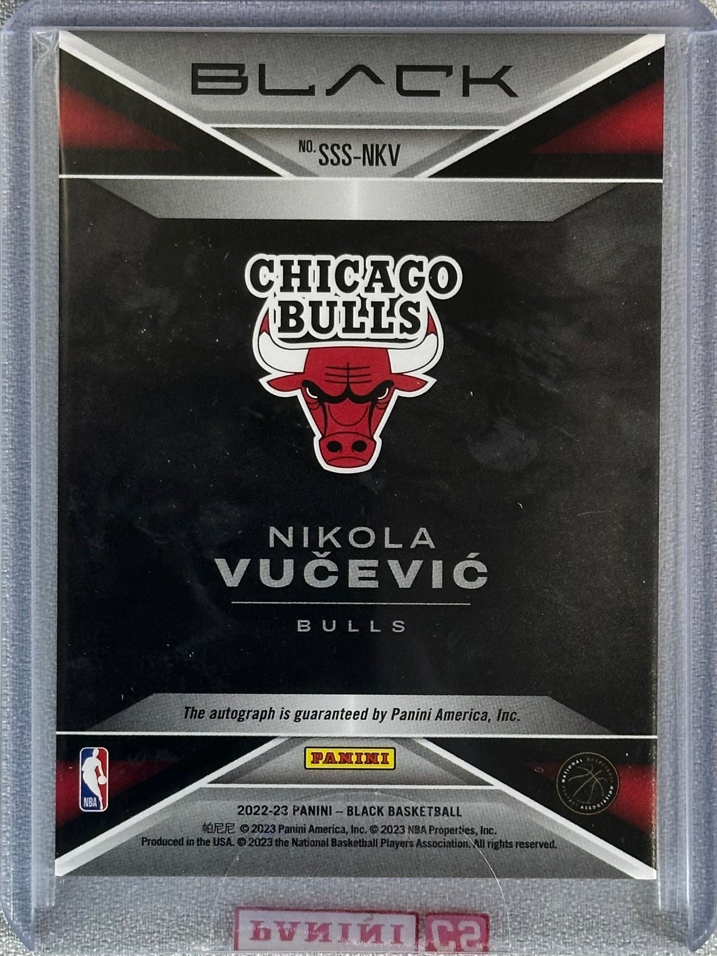 2022 Panini Black Nikola Vucevic Smoke Show Signatures Copper /15 #20