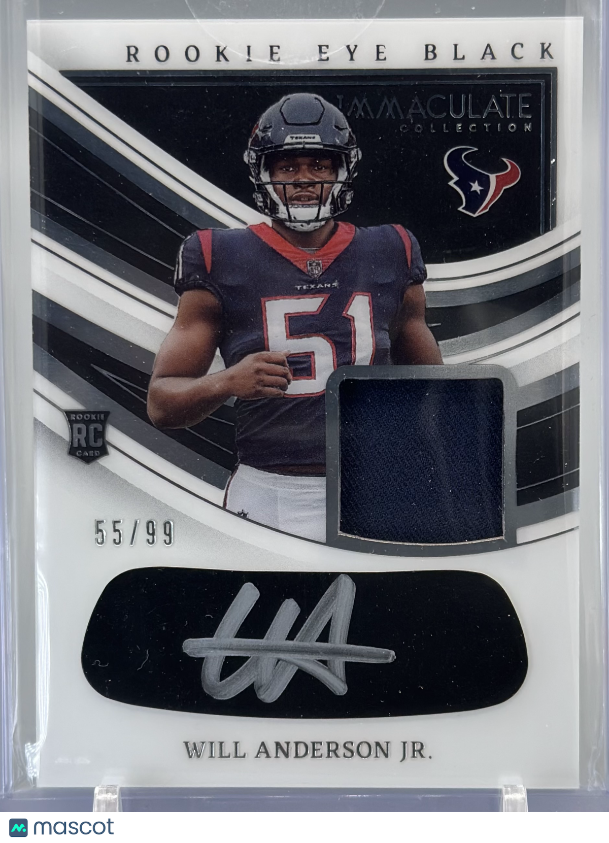 2023 Panini Immaculate Will Anderson Jr. Rookie Eye Black Jerseys /99 #10