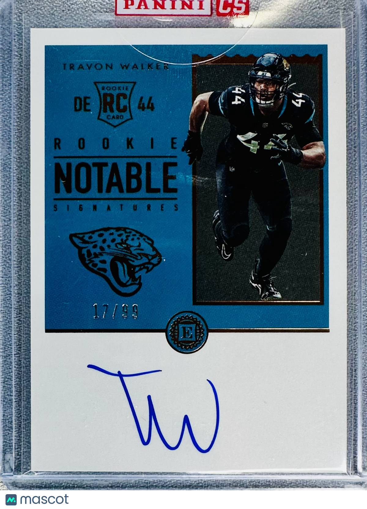 2022 Panini Encased Travon Walker Rookie Notable Signatures /99 #RNSTW RC