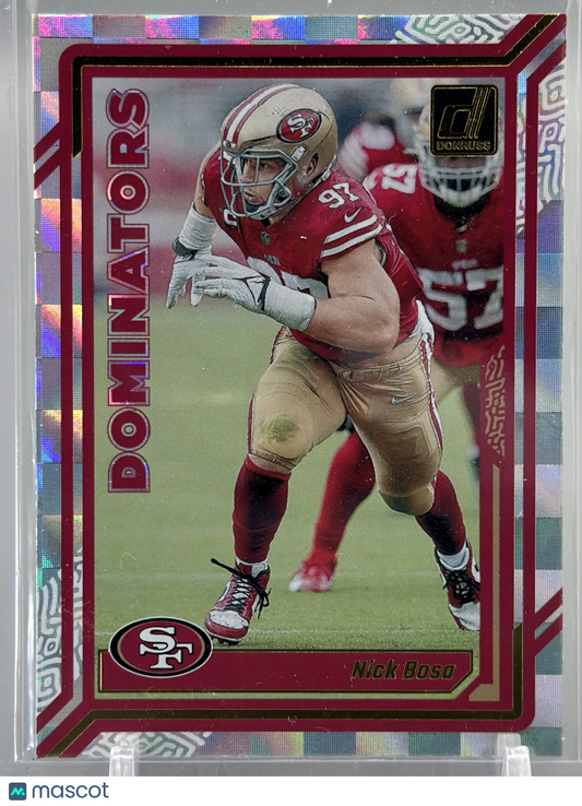 Nick Bosa 2023 Panini Donruss Dominators #D-39