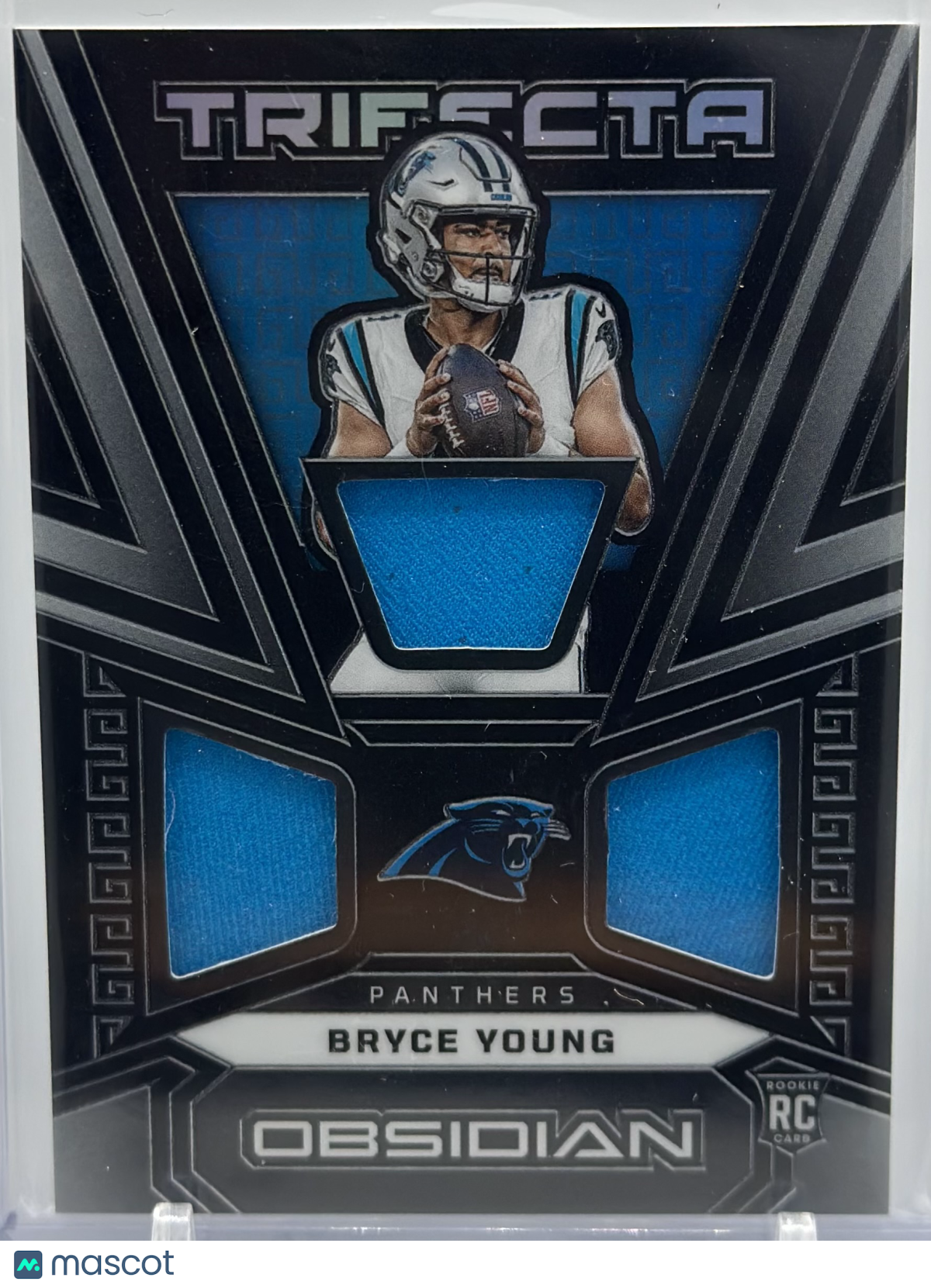 Bryce Young 2023 Panini Obsidian Trifecta Materials /199 #TRI-BYO RC