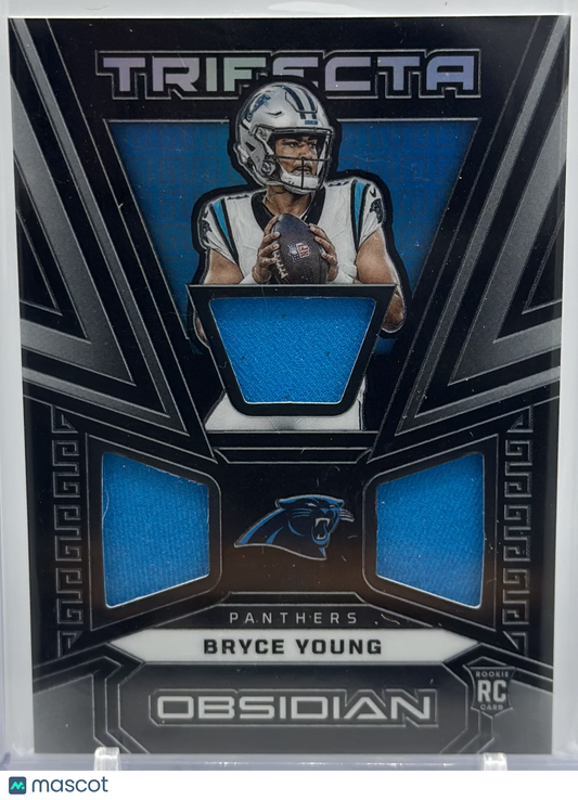 Bryce Young 2023 Panini Obsidian Trifecta Materials /199 #TRI-BYO RC