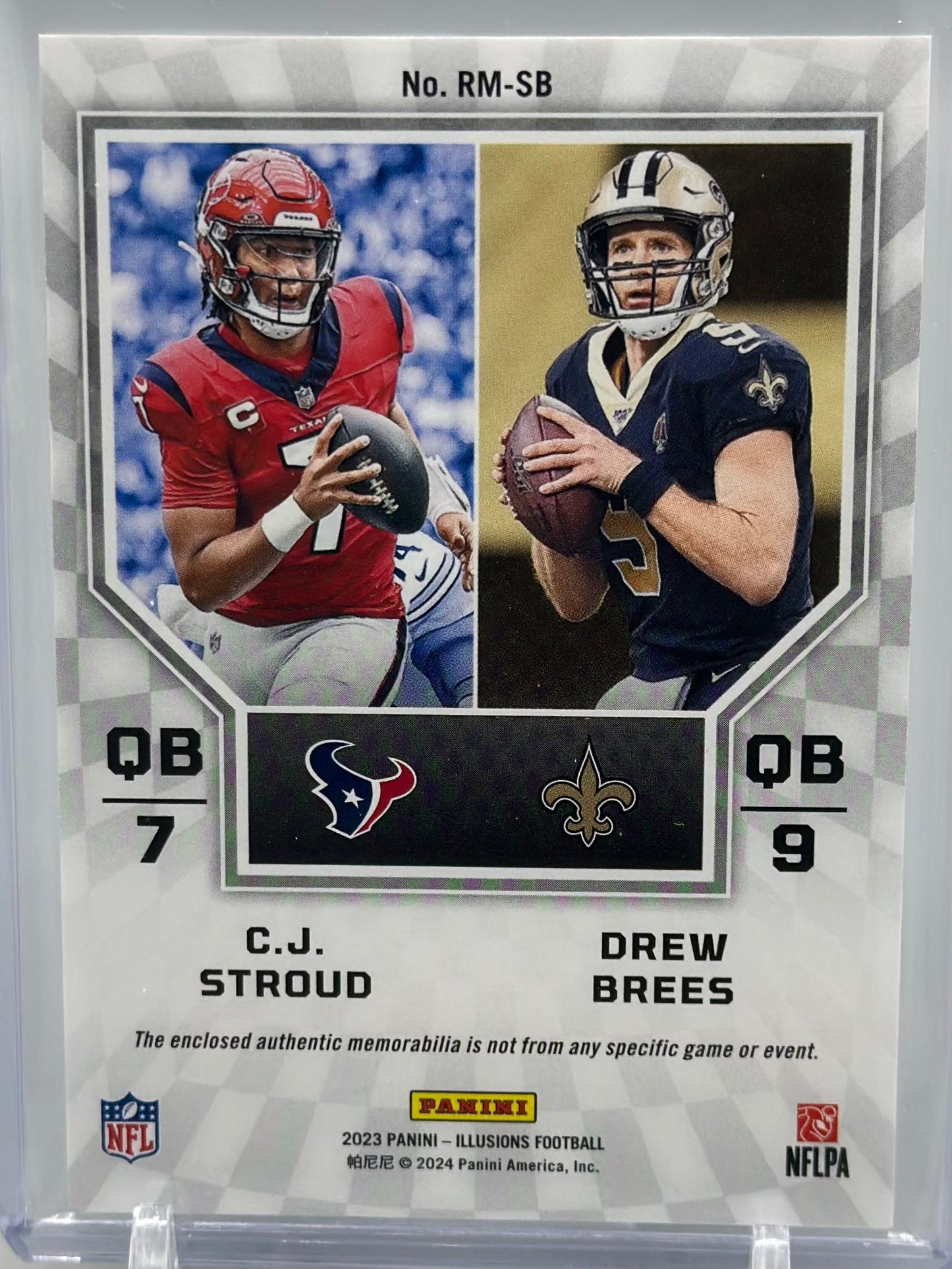 C.J. Stroud Drew Brees 2023 Panini Illusions Rookie Idols #RM-SB RC