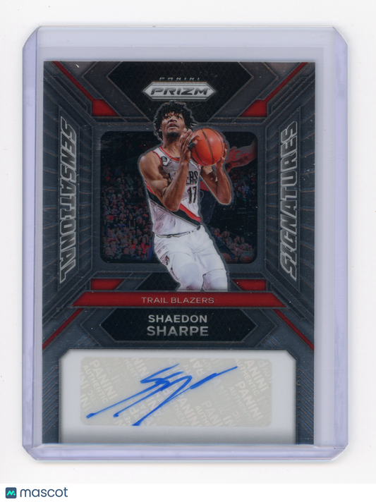 2023 Panini Prizm Shaedon Sharpe Sensational Signatures #SS-SS