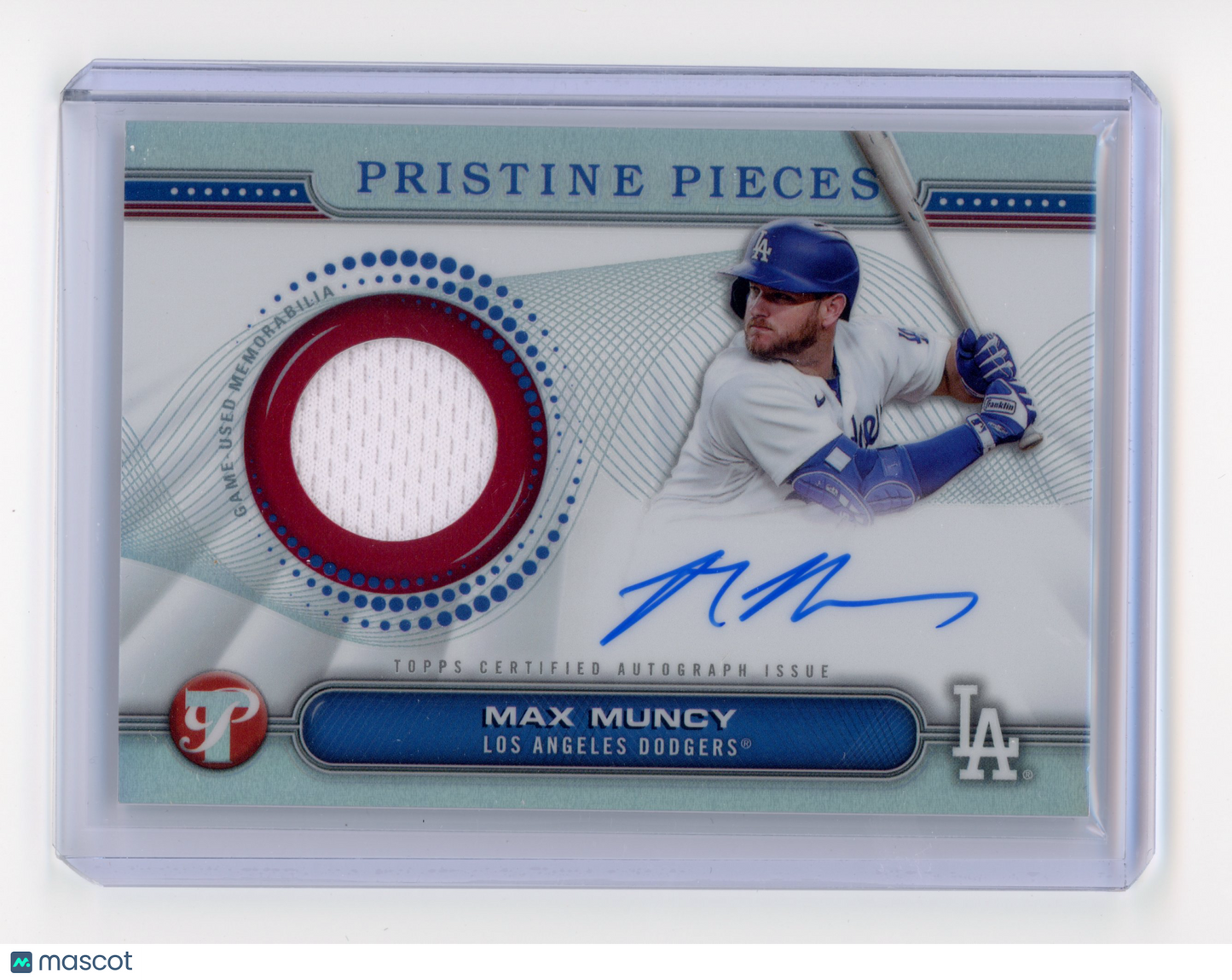 2024 Topps Pristine Max Muncy Pristine Pieces Autograph Relic #PPAR-MM